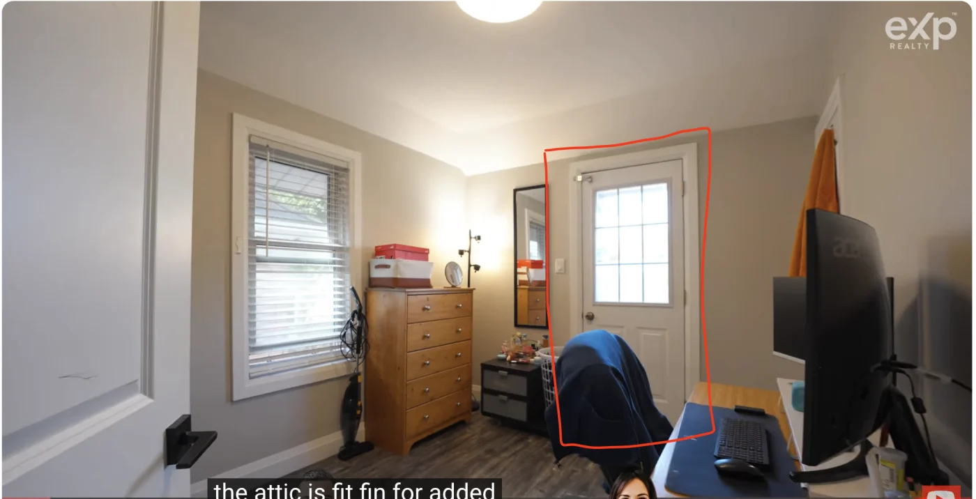 25 Major St - 2nd floor bdrm with door to rooftop.webp