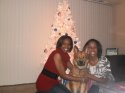 Phylicia Barnes Kelly and Kelly's dog.jpg