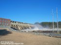 Lake Sinclair Dam flood gates open, Milledgeville Georgia, Baldwin County GA. .JPG