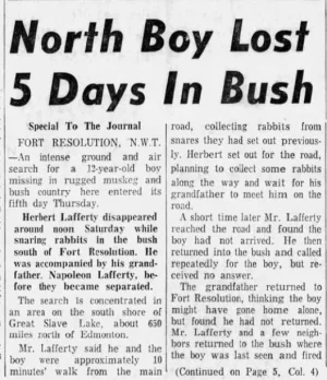 Herbert Lafferty Edmonton Journal October 13 1960 pg 1.webp