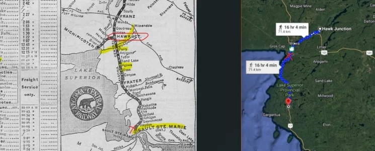 1969 map compared to current google map x marks Perry.webp