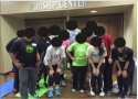 WORKOUT IN CREEKSIDE CHURCH OF CHRIST IN FRONT OF WORSHIP CENTER.JPG