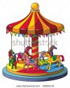 stock-vector-children-carousel-with-colorful-horses-merry-go-round-vector-illustration-90092179.jpg