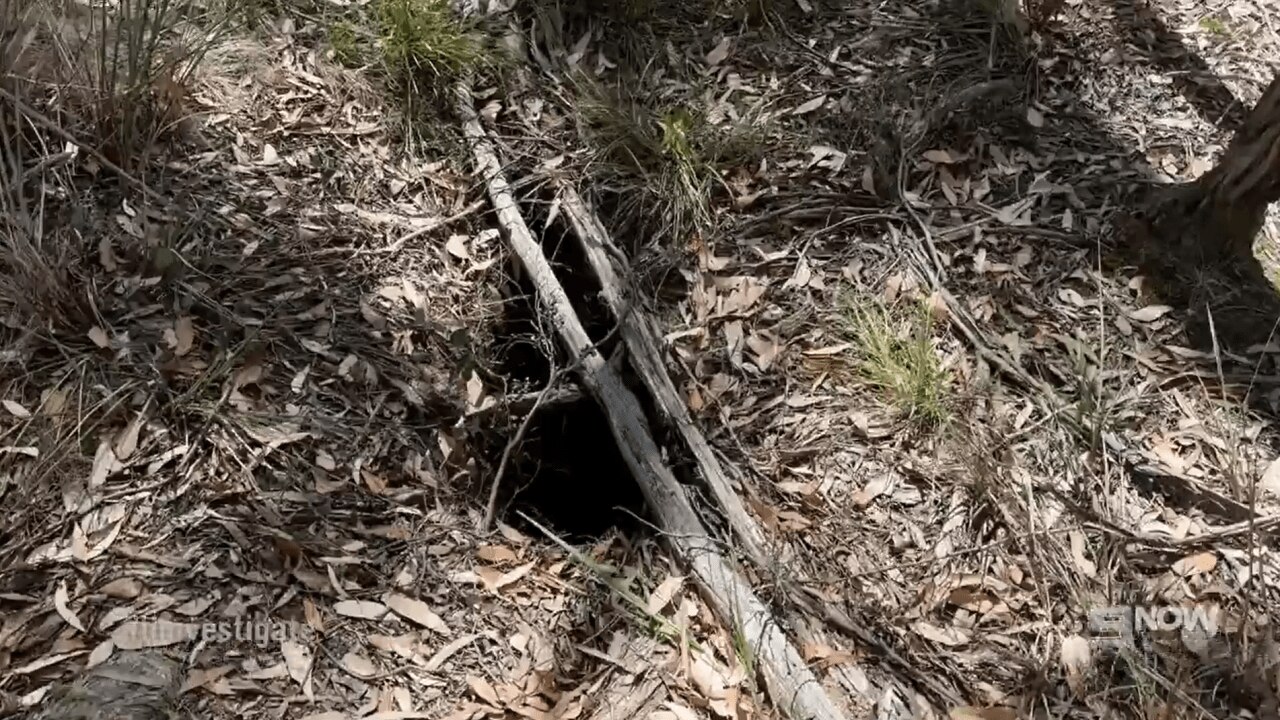 A mineshaft in Ballarat, near where Samantha Murphy would run regularly. Picture: 9 News