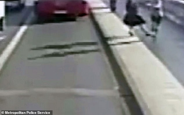 The 33-year-old woman was saved by the driver of the 430 bus who quickly swerved to avoid running over her head