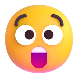 Astonished Face on Microsoft Teams 1.0