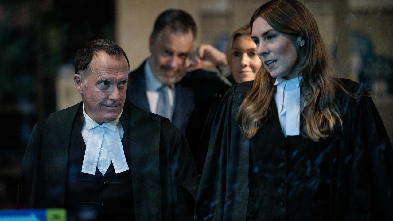 Erin Patterson’s defence team includes Colin Mandy SC (left), Bill Doogue (centre) and Sophie Stafford (right). Picture: NewsWire / Nadir Kinani