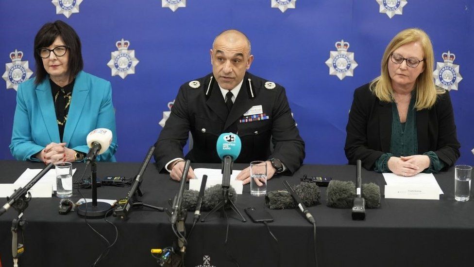 Assistant Chief Constable Thom McLoughlin with Hull City Council's Julia Weldon and East Riding of Yorkshire Council's Angela Dearing