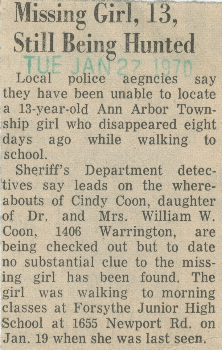 Missing Girl, 13, Still Being Hunted image