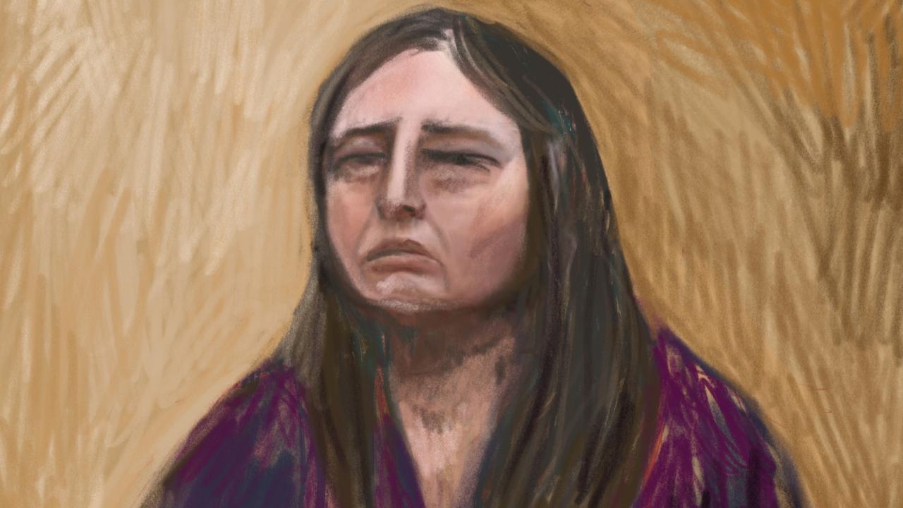Court sketch of Ms Patterson. Picture: NewsWire / Anita Lester
