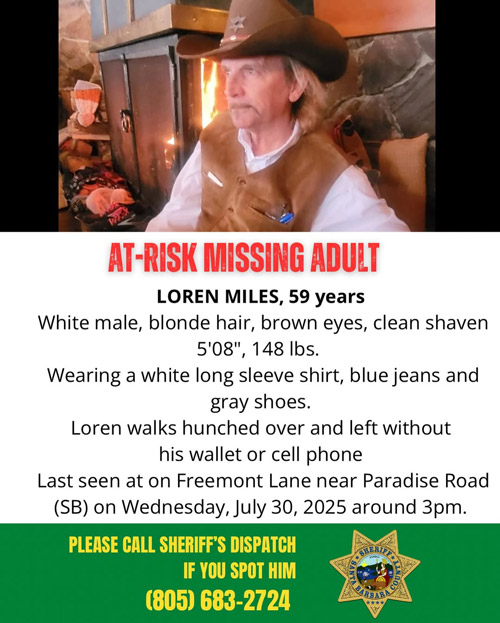 Santa Barbara missing Miles