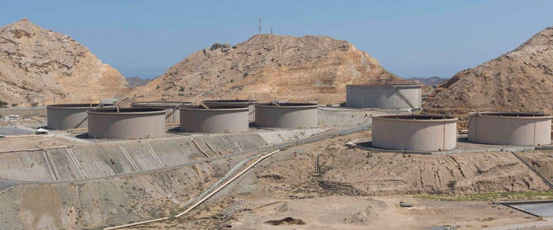 Oman Oil storage at Salalah