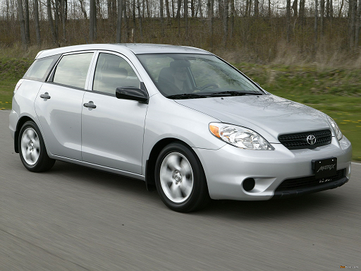 Stock photo of a grey 2007 Toyota Matrix