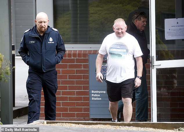 Police said while Mick Murphy was not an official suspect, he was a 'person of interest' in the investigation.