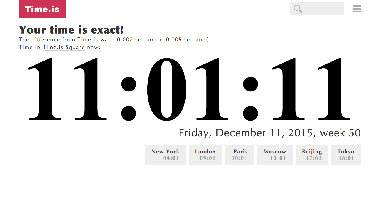 time.is