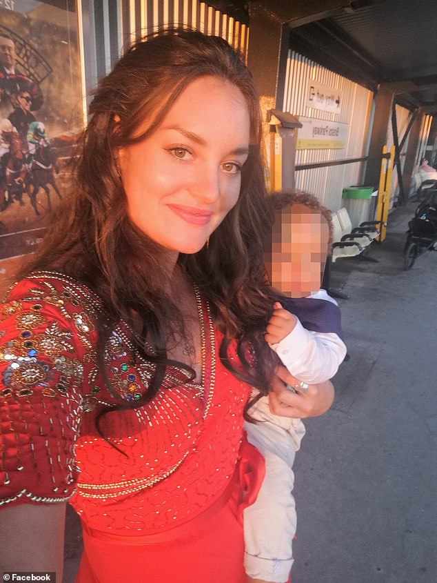 Denies charges: Constance Marten holding one of her five children
