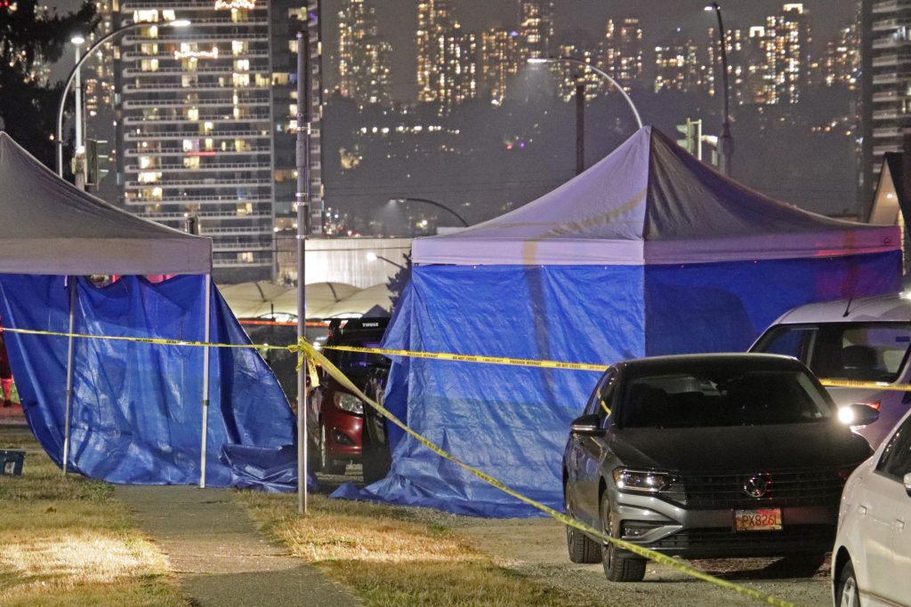 Crime scene in Burnaby