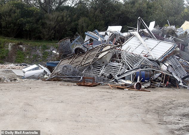 The Koonwarra Transfer Station and Landfill depot (pictured) where police sources suspected Patterson dumped the plates she used to serve the deadly beef Wellingtons