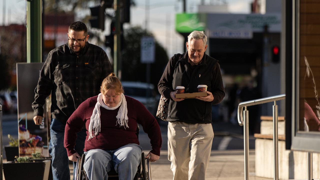 Lunch survivor Ian Wilkinson and his daughter Ruth Dubios were present in the packed courtroom. Picture: NewsWire / Diego Fedele
