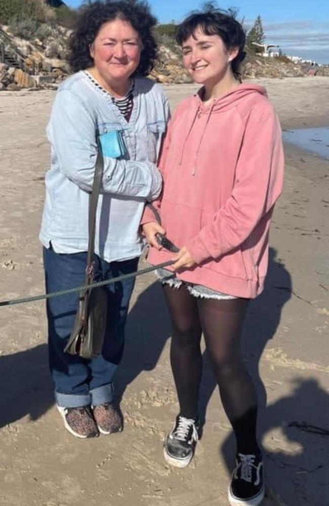 Missing woman Colleen South with her daughter, Veronica. Picture: Supplied