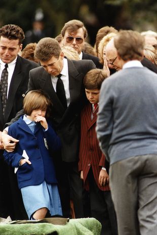 Penny Bell's family at her funeral