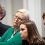 Alex Murdaugh's supporters listen to the trial.
