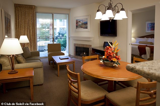 An example of one of the apartments in the Club de Soleil complex in Nevada