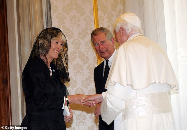 Charles and Camilla met with Pope Benedict XVI during a 2009 trip to Rome