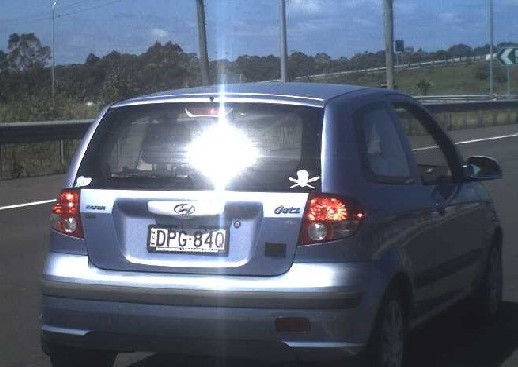 The car Luke Vera is believed to be travelling in The car Luke Vera is believed to be travelling in