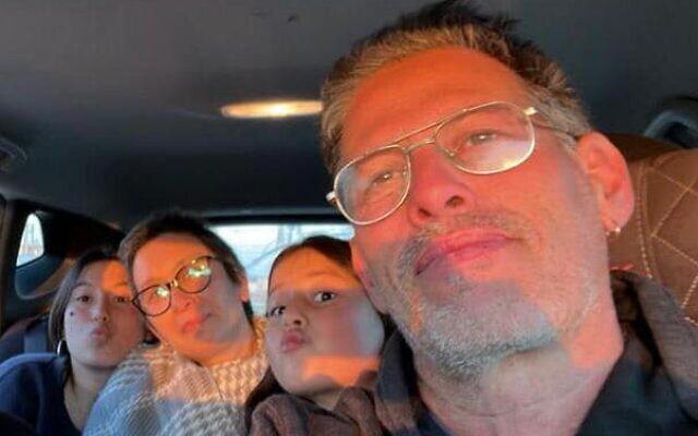 Engel family (L-R): Yuval, Karina, Mika and Ronen. The family was taken captive by Hamas terrorists on October 7, 2023, from Kibbutz Nir Oz. Three members were released on November 27, 2023, while father Ronen remains captive in Gaza. (Courtesy) Engel family (L-R): Yuval, Karina, Mika and Ronen. The family was taken captive by Hamas terrorists on October 7, 2023, from Kibbutz Nir Oz. Three members were released on November 27, 2023, while father Ronen remains captive in Gaza. (Courtesy)